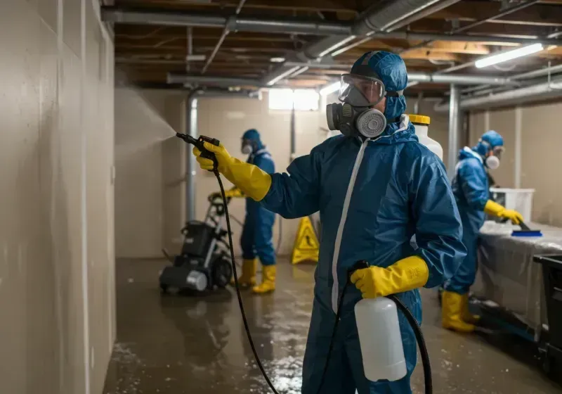 Basement Sanitization and Antimicrobial Treatment process in Charles Village, MD